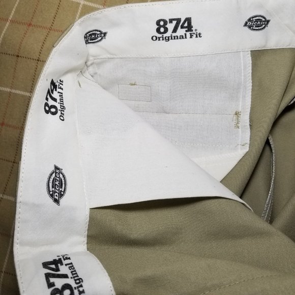 NWOT Dickies 874 Original Fit work pants khaki 38 X 32 uniform wide-tunnel loops - Picture 10 of 10